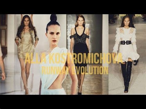 Alla Kostromichova runway evolution, 2008.